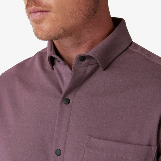 Mizzen + Main - Nolan Dress Shirt - Plum Heather