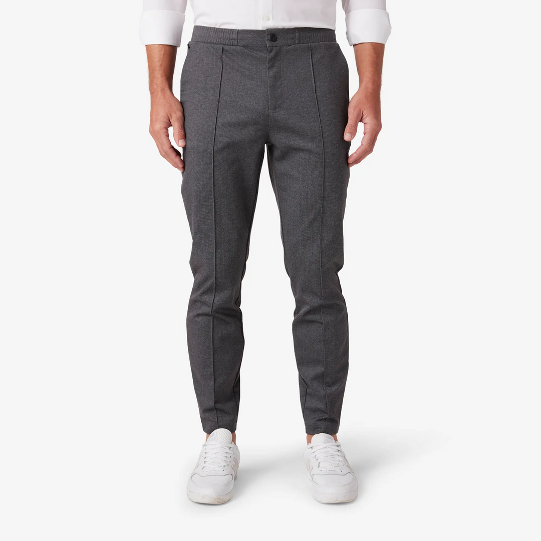 Mizzen + Main - Parker Jogger Pant - Nickel Herringbone