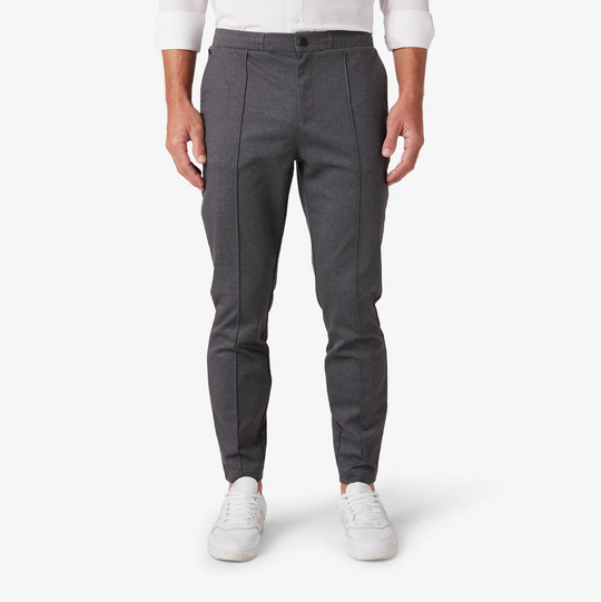Mizzen + Main - Parker Jogger Pant - Nickel Herringbone