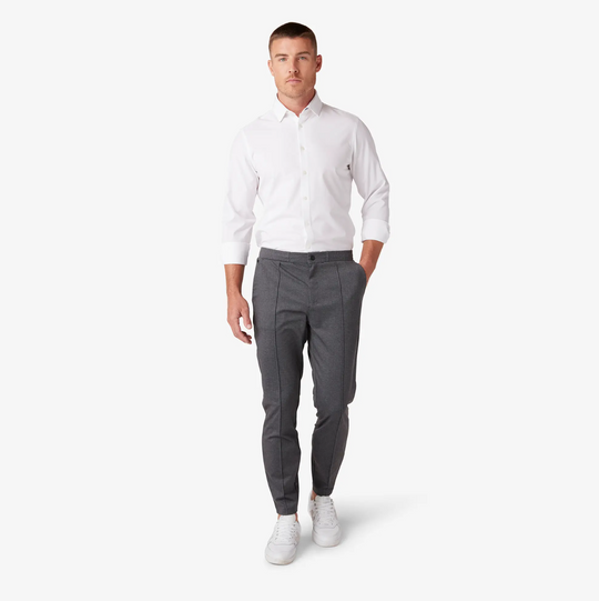 Mizzen + Main - Parker Jogger Pant - Nickel Herringbone