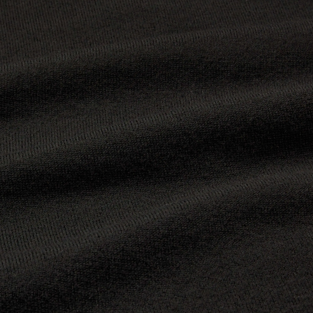 Mizzen + Main - Preston 1/4 Zip - Black Solid