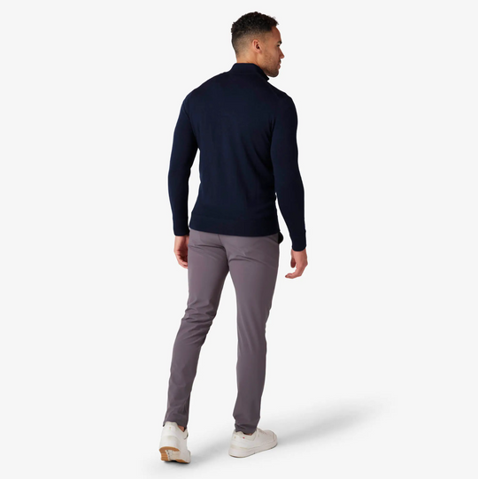 Mizzen + Main - Preston 1/4 Zip - Navy Solid