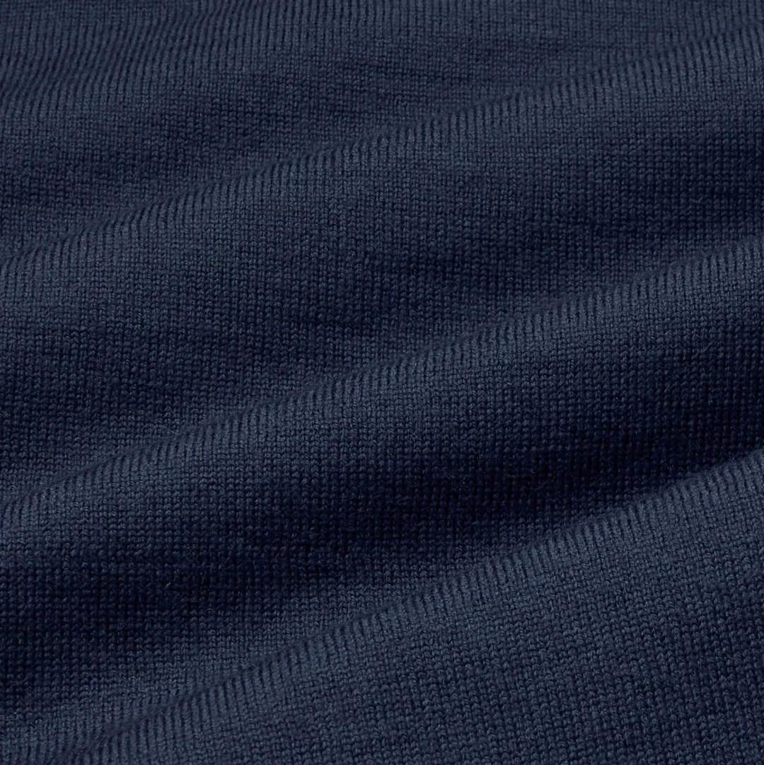 Mizzen + Main - Preston 1/4 Zip - Navy Solid