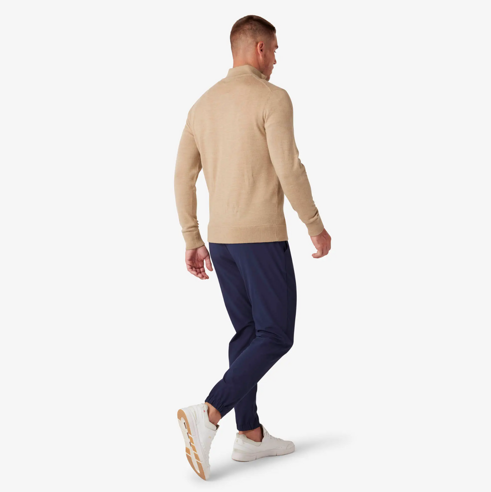 Mizzen + Main - Preston 1/4 Zip - Sand Heather