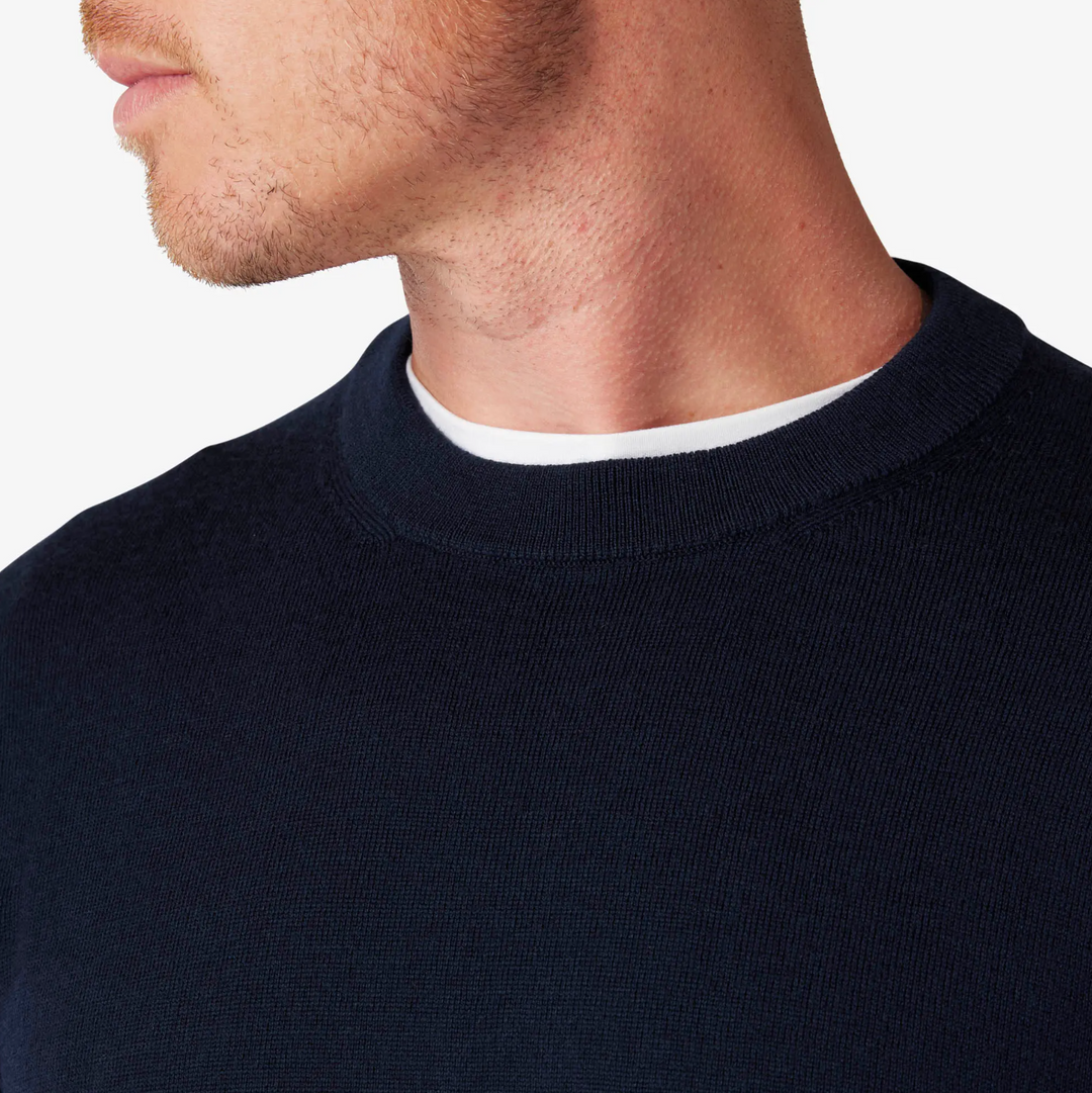 Mizzen + Main - Preston Crewneck Sweater - Navy Heather