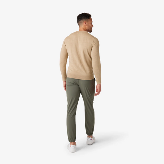 Mizzen + Main - Preston Crewneck Sweater - Sand Heather