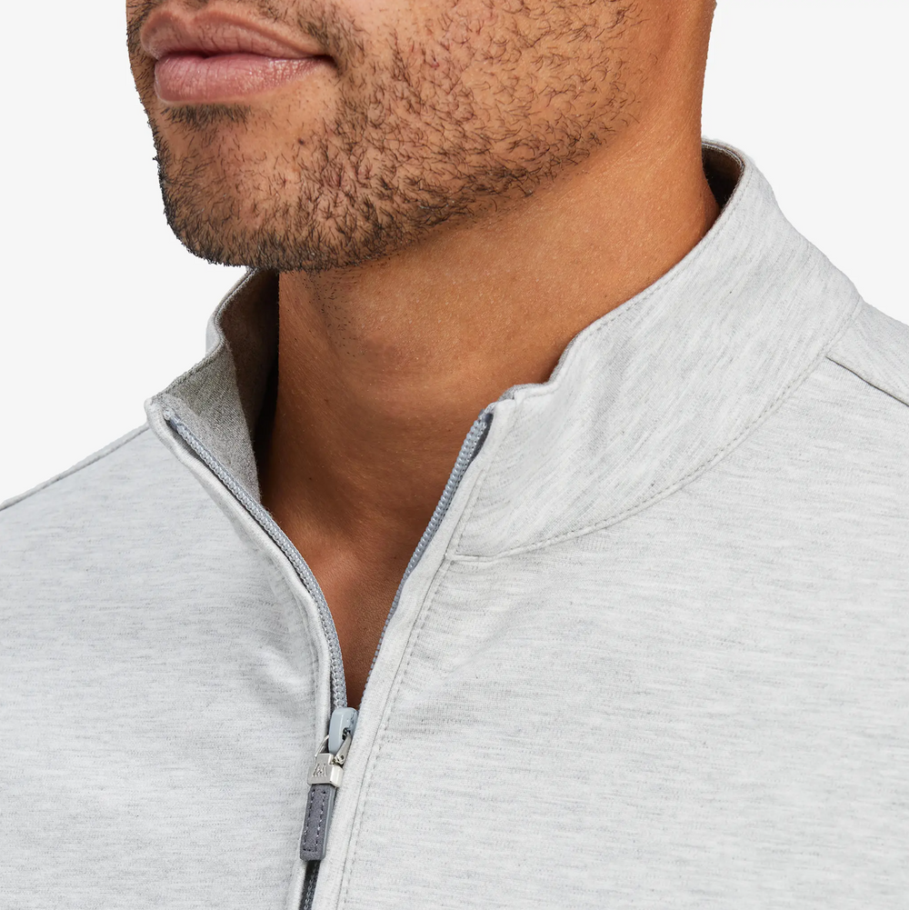 Mizzen + Main - Proflex Quarter Zip - White Heather