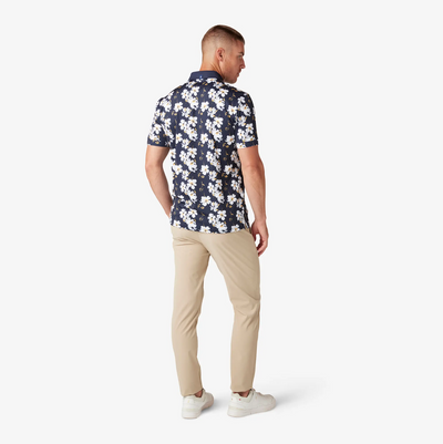 Mizzen + Main - Versa Polo - Navy Birmingham Floral