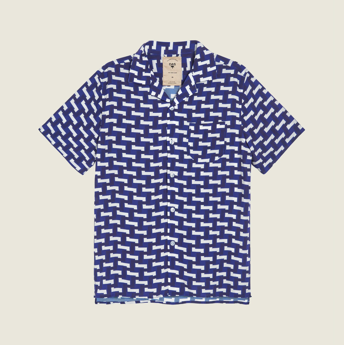 OAS - Viscose Shirt - Blue Layer Zig