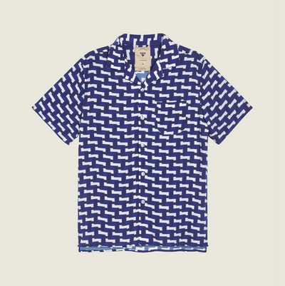 OAS - Viscose Shirt - Blue Layer Zig
