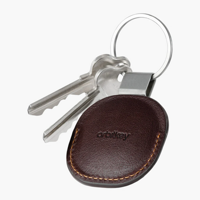 Orbitkey - Leather Holder for AirTag - Espresso