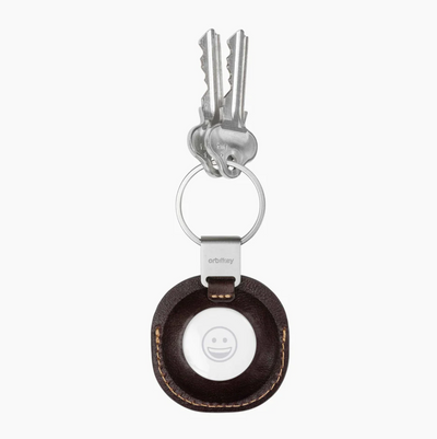 Orbitkey - Leather Holder for AirTag - Espresso