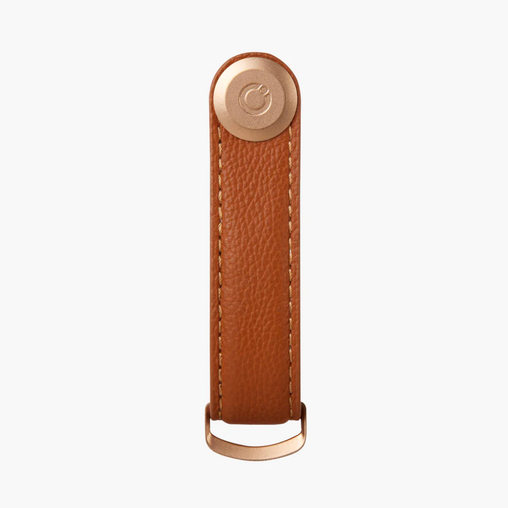 Orbitkey - Pebbled Leather Key Organiser - Amber