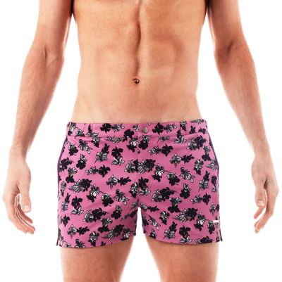Parke & Ronen - 2" Angeleno Swim Trunks - Patrick Floral Mauve