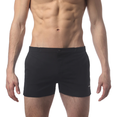Parke & Ronen - 2" Angeleno Swim Trunks - Solid Black
