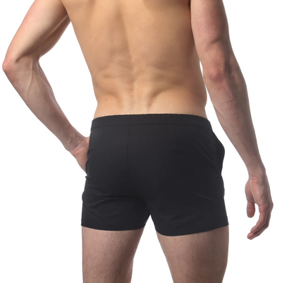 Parke & Ronen - 2" Angeleno Swim Trunks - Solid Black