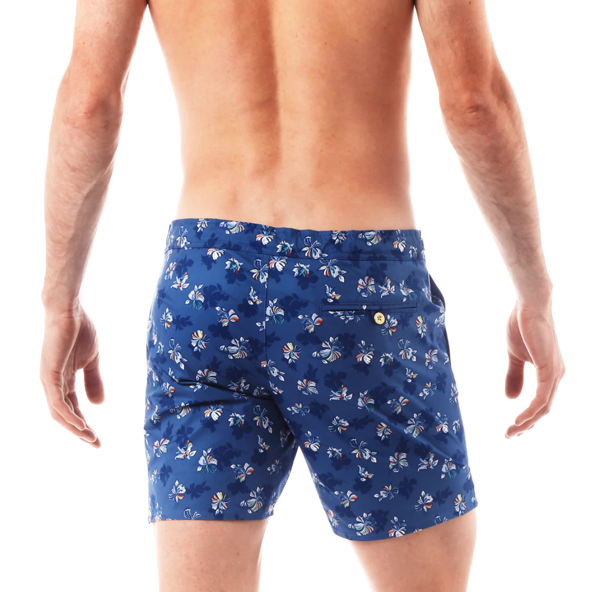 Parke & Ronen - 6" Catalonia Swim Trunks - Patrick Floral Blue