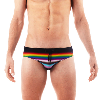 Parke & Ronen - Meridian Bikini - Prism Stripe Black