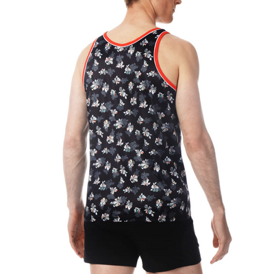 Parke & Ronen - Mesh Tank Top - Patrick Floral Black