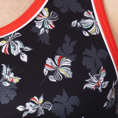 Parke & Ronen - Mesh Tank Top - Patrick Floral Black