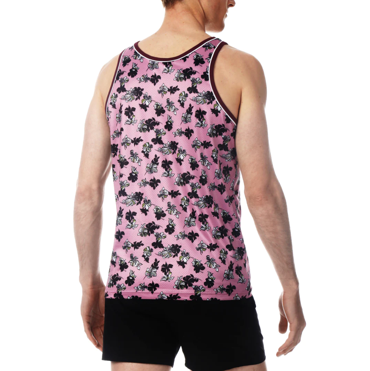 Parke & Ronen - Mesh Tank Top - Patrick Floral Mauve