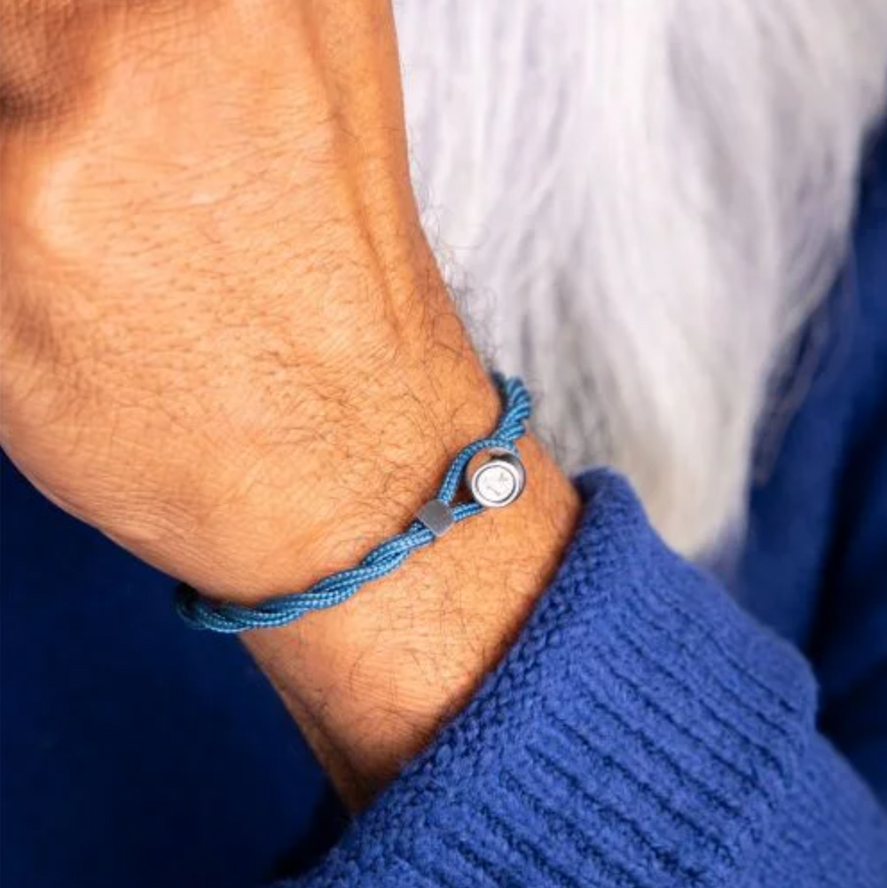Pig & Hen - Easy Ed Bracelet - Ocean Blue | Silver