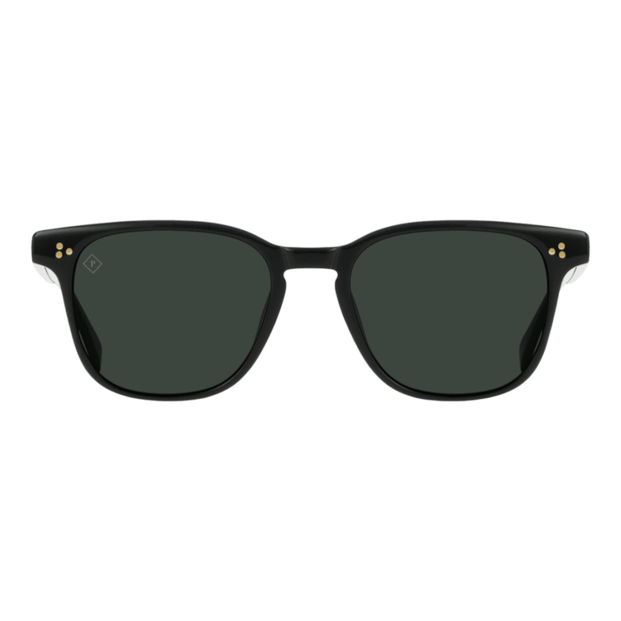 Raen -  Alvez 50 Sunglasses - Recycled Black / Green Polarized