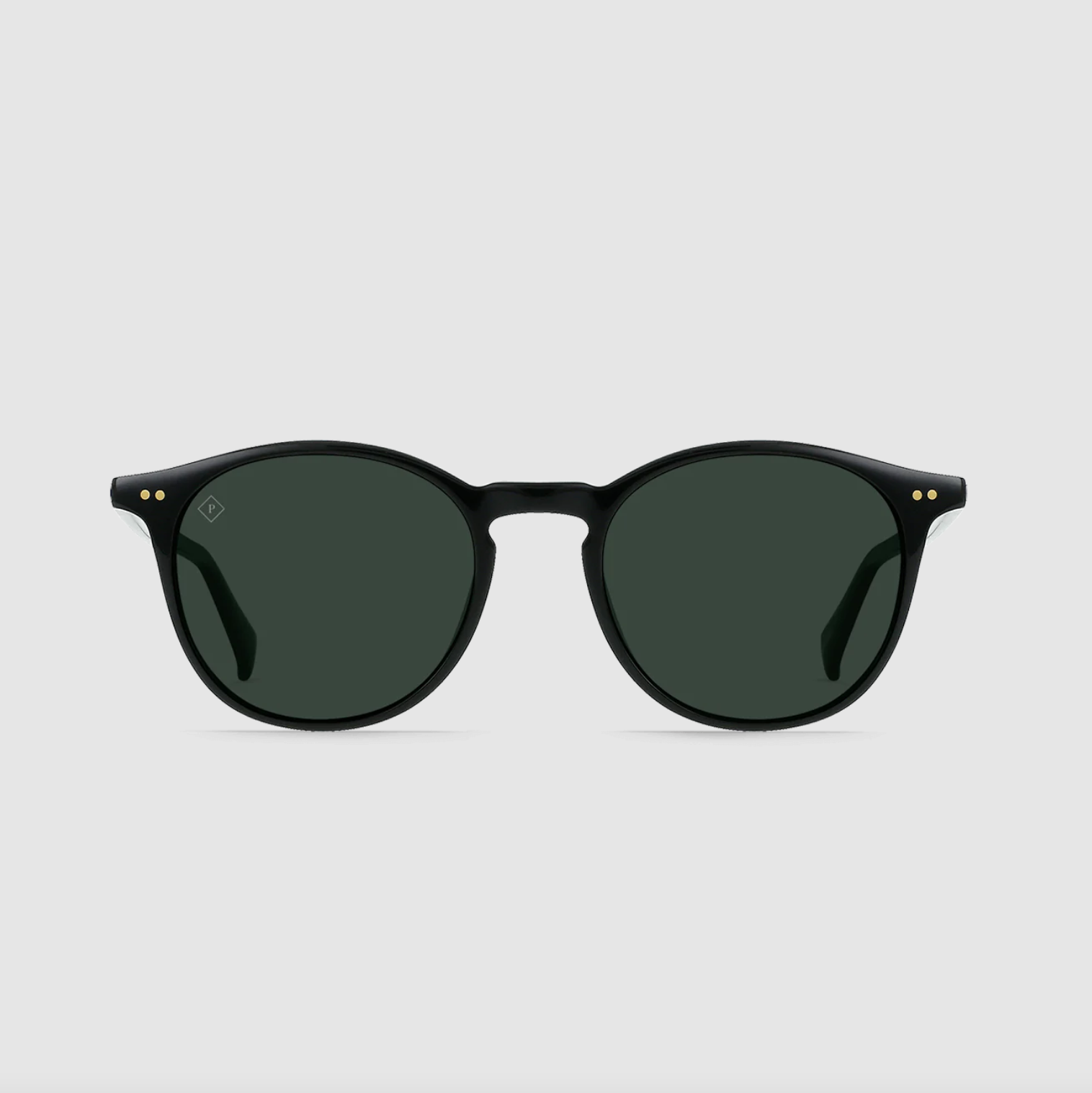 Raen - Basq 50 Sunglasses - Recycled Black / Green Polarized