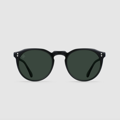 Raen - Remmy 49 Sunglases - Recycled Black / Green Polarized