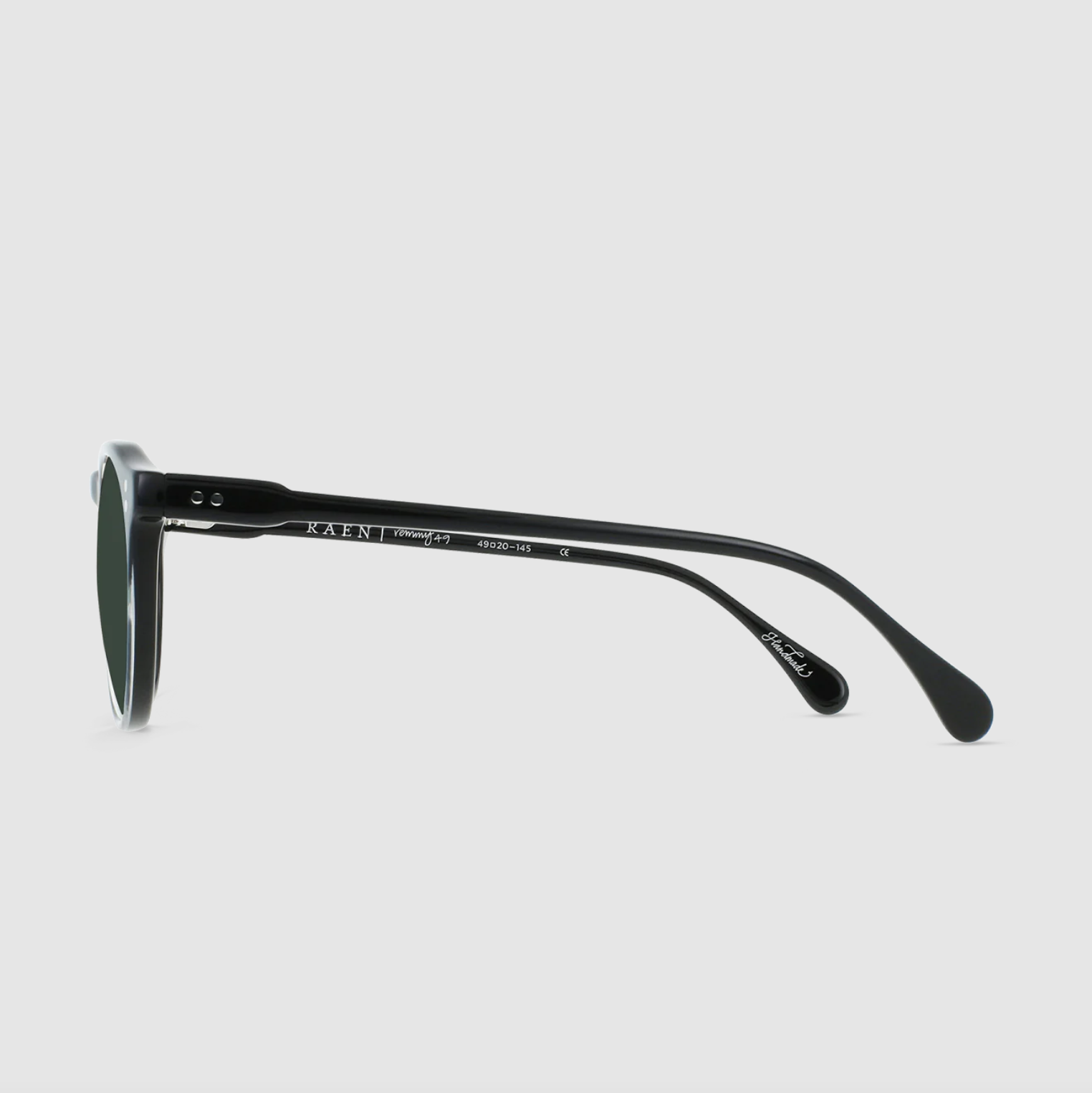 Raen - Remmy 49 Sunglases - Recycled Black / Green Polarized