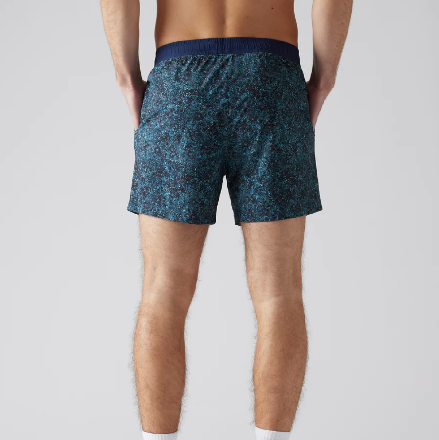 Rhone - 5" Pursuit Shorts - Unlined Navy Pebble Print