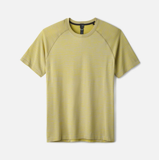 Rhone - Vapor Training T-Shirt - Bond Grey / Snake Eye Yellow