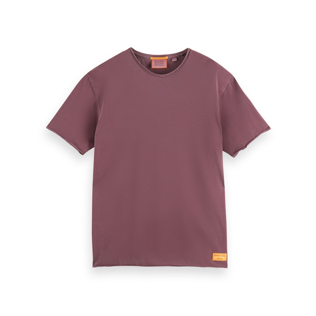 Scotch & Soda - Raw Edge T-Shirt - Berry Wine