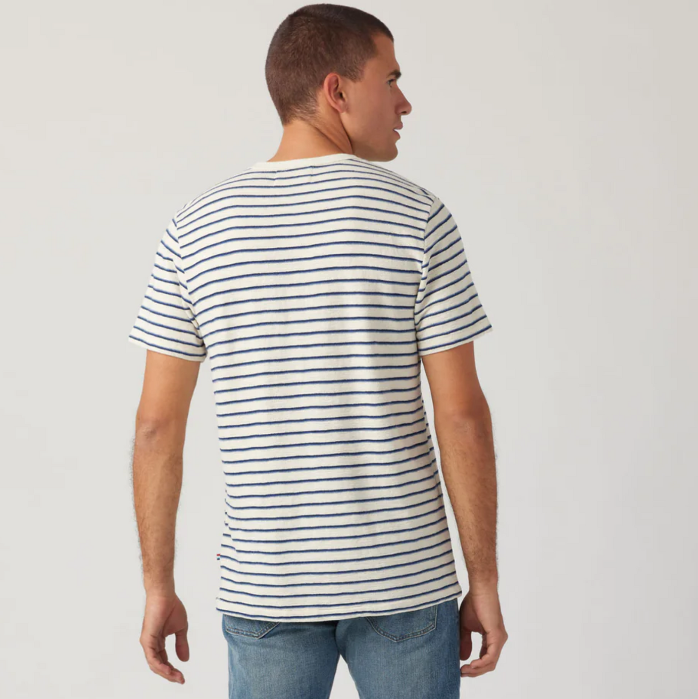 Sol Angeles - Capri Stripe Short Sleeve Henley - Natural