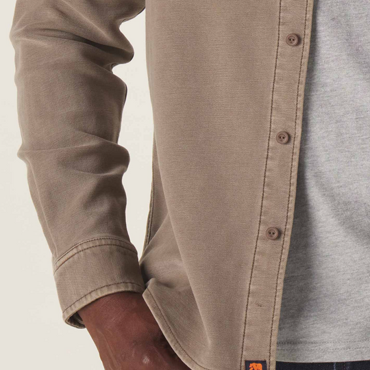 The Normal Brand - Comfort Terry Shirt Jacket - Taupe