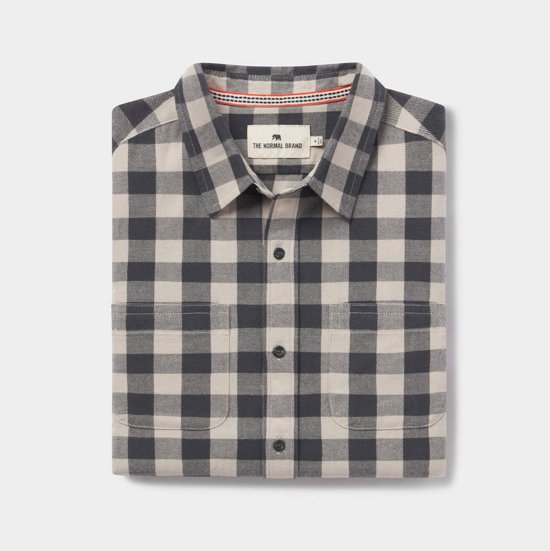 The Normal Brand - Jackson Flannel Shirt - Shadow Check