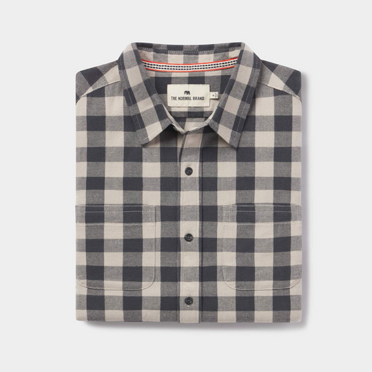 The Normal Brand - Jackson Flannel Shirt - Shadow Check