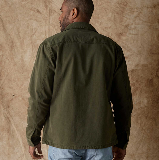 The Normal Brand - James Canvas Military Jacket - Dusty Olive