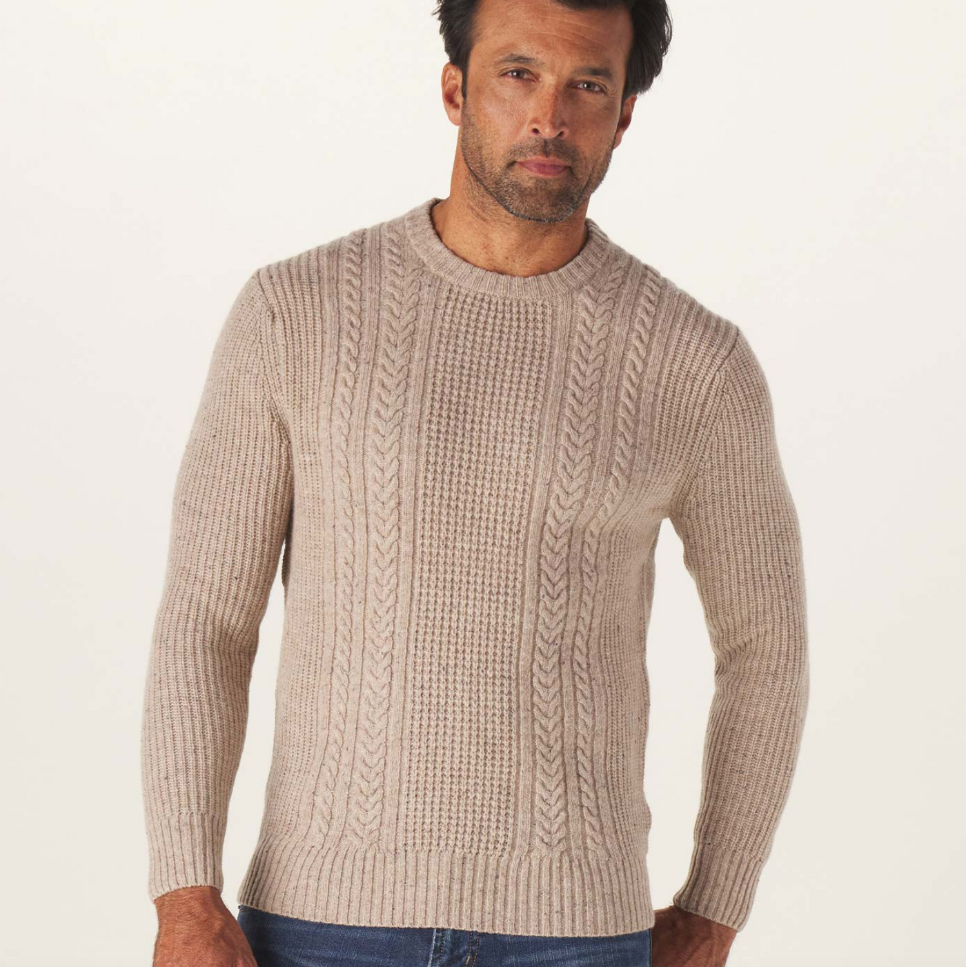 The Normal Brand - Kennedy Crew Sweater - Stone