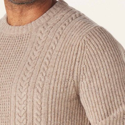The Normal Brand - Kennedy Crew Sweater - Stone