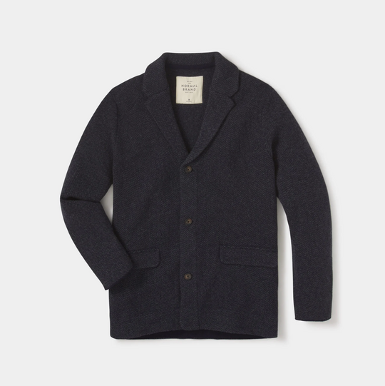 The Normal Brand - Lambswool Blazer - Navy