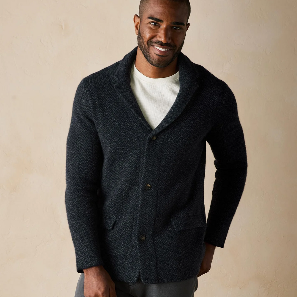 The Normal Brand - Lambswool Blazer - Navy