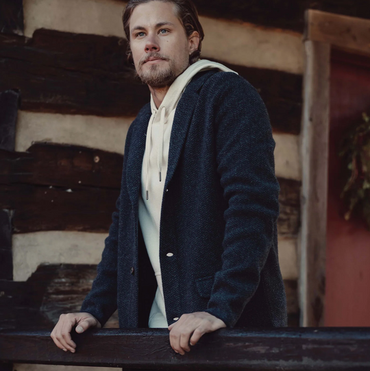 The Normal Brand - Lambswool Blazer - Navy