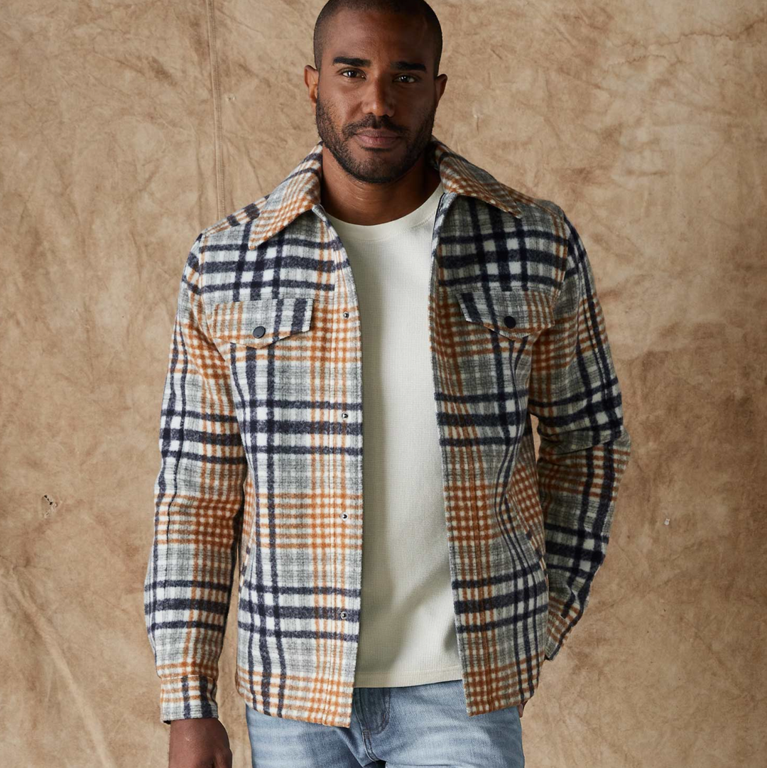 The Normal Brand - Legend Jacket - Amber Plaid