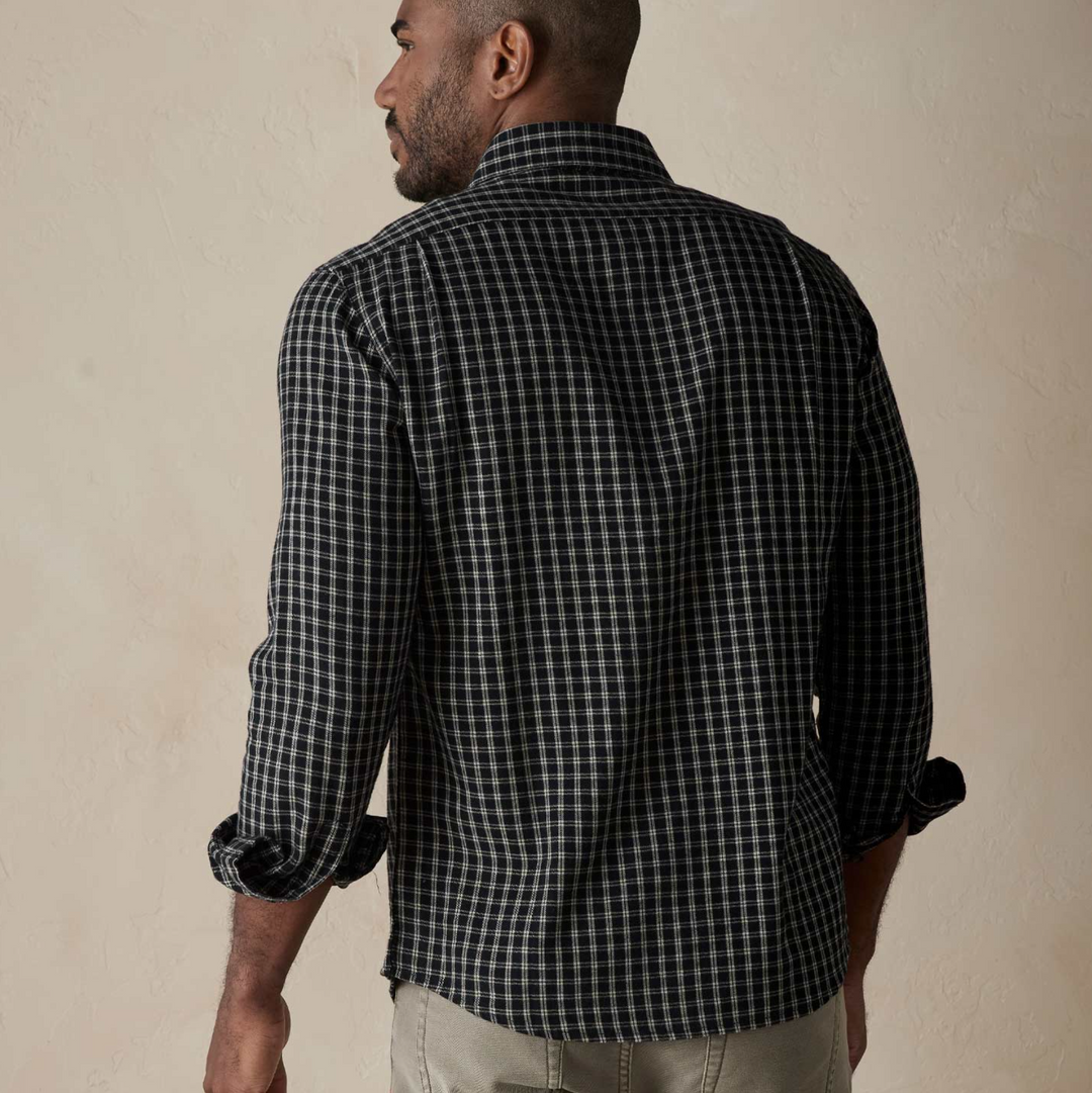 The Normal Brand - Nikko Button Up Shirt - Black Plaid