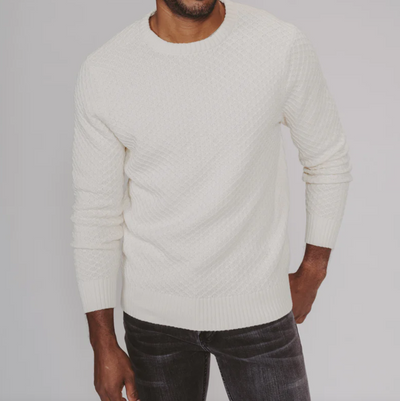 The Normal Brand - Pique Stitch Crew Sweater - Ivory