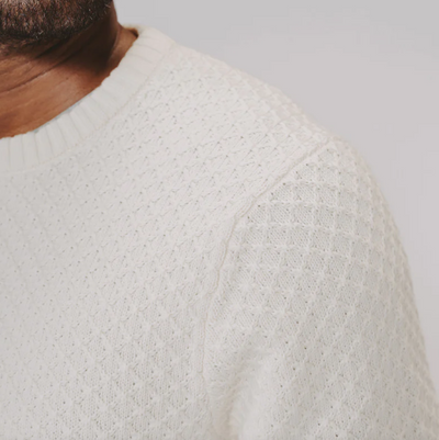 The Normal Brand - Pique Stitch Crew Sweater - Ivory