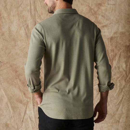 The Normal Brand - Puremeso Acid Wash Button Up - Moss