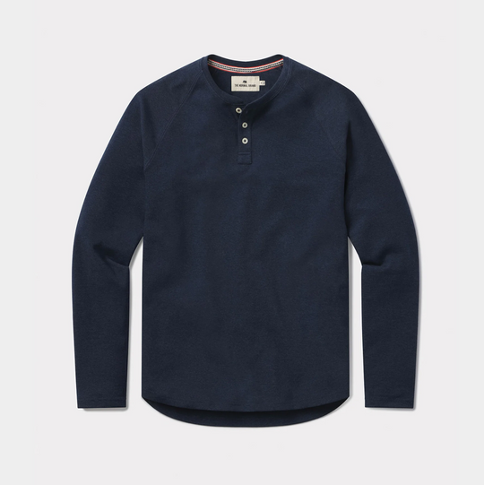 The Normal Brand - Puremeso Everyday Henley - Navy
