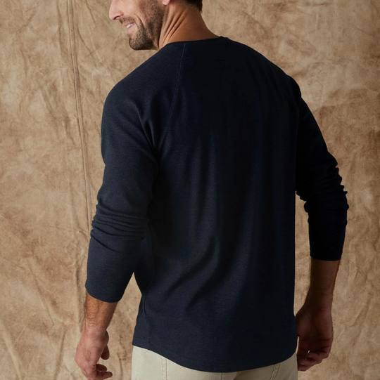 The Normal Brand - Puremeso Everyday Henley - Navy